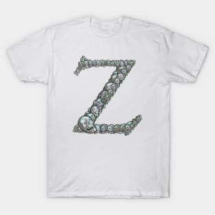 Skull Alphabet Z T-Shirt